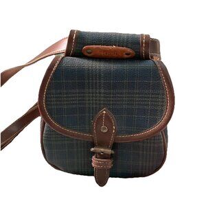 Vintage Esprit Mini Belt Bag Bum Bag Fanny Pack Crossbody Plaid 90s Grunge